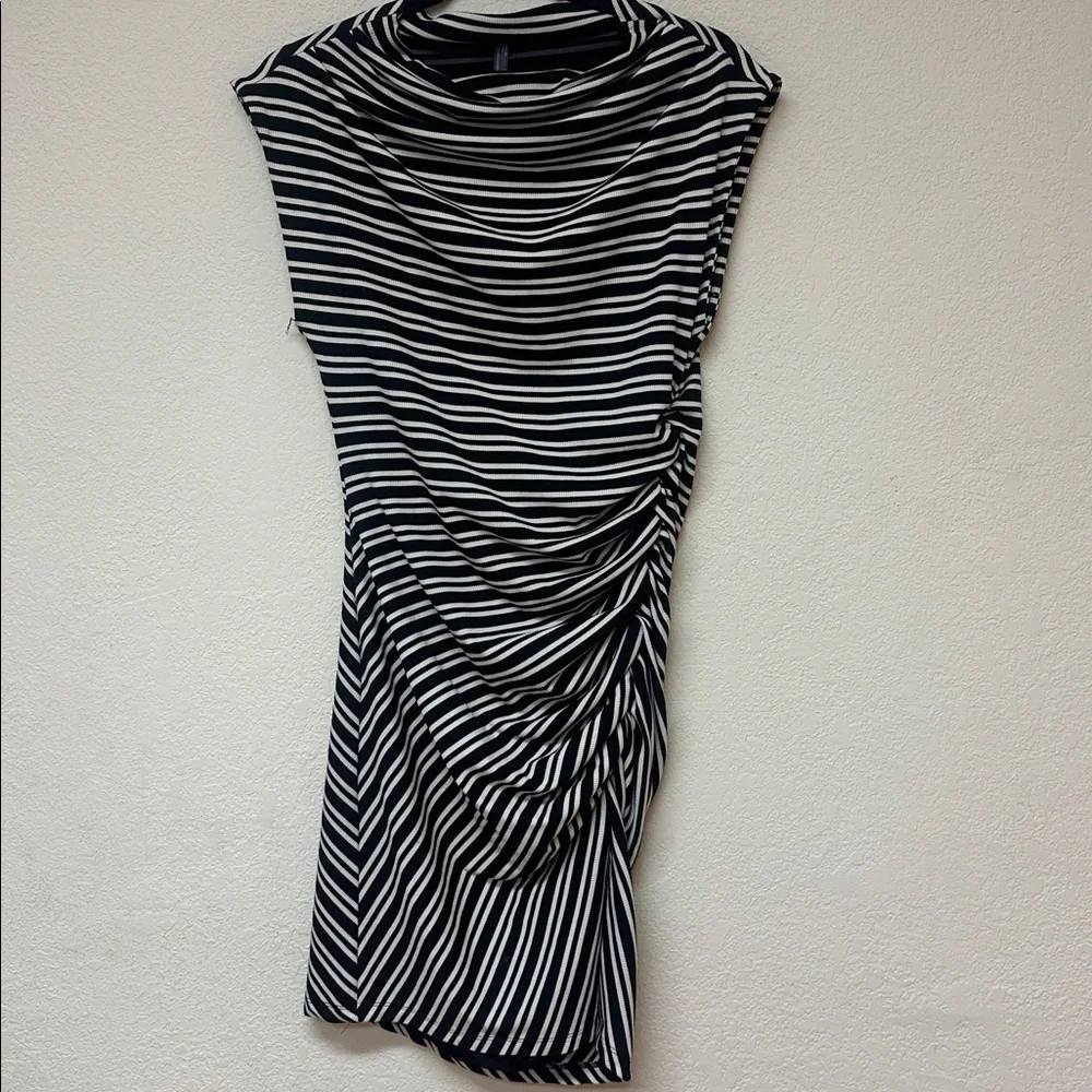 By Anthropologie womans Mock-Neck Ribbed Knit Dress Medium - Picture 2 of 4